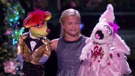 Winner Darci Lynne 12 Yrs Old Girl Ventriloquist Makes These 2 Puppet