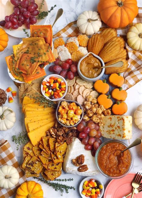 But with so many recipes, fall dinner party menu ideas, and fall craft projects floating around out there, it. Pumpkin Grazing Board. - DomestikatedLife - Fall ...