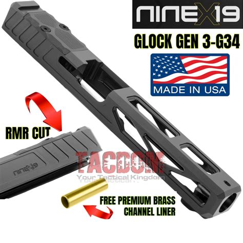 Ninex19 Revolution Match Spiral And Crowned Barrel For Glock 34 Gen 1 2 3