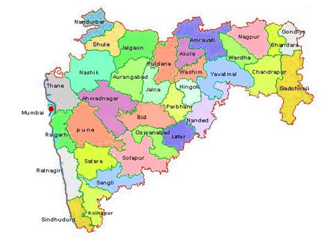 Maharashtra Map Maharashtra District Map District Map Of Maharashtra