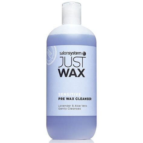 just wax sensitive pre wax cleanser from salon systems pre waxing solution contains aloe vera