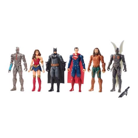 Liga De La Justicia 6 Figuras Superheroes Dc Mattel Superman Mercado