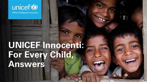 Unicef Innocenti For Every Child Answers Youtube