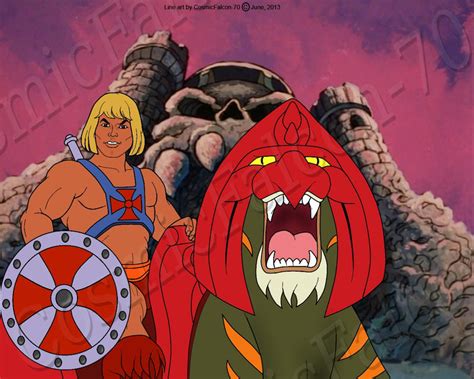 He Man And Battle Cat By Cosmicfalcon 70 On Deviantart