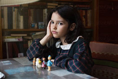 Portrait Of A Beautiful Pensive Girl By Stocksy Contributor Irina