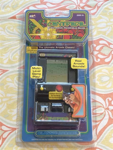 Mga Atari Classic Arcade Centipede Electronic Handheld Game 15