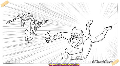 From Henry Danger Captain Man Coloring Pages Coloring Pages