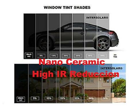 Nano Ceramic Window Film Tint 5 Percentage 15 Percentage 20 Percentage 35 Percentage 50