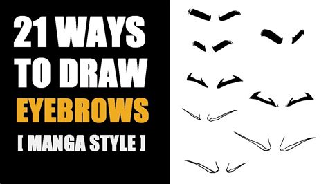 How To Draw Eyebrows In Ways Anime Manga Style Youtube