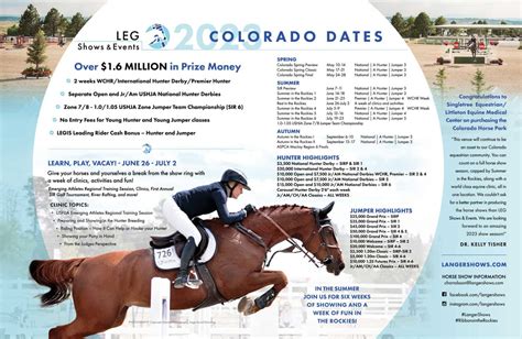 2023 Looking Bright For The Colorado Horse Park Budget Equestrian