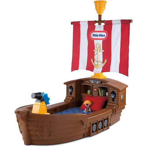 Pirate Ship Toddler Bed With Storage Little Tikes New Free Shipping Ebay