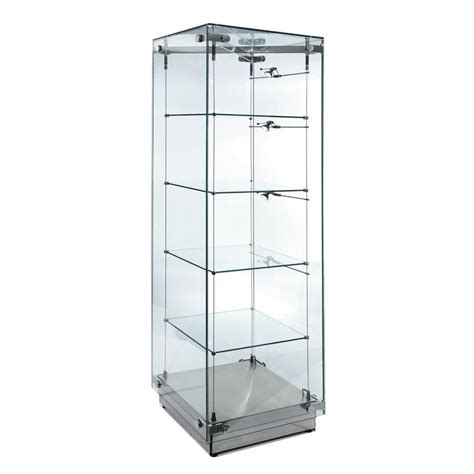 Contemporary Display Case Ssg001 Tall Shopkit Glass