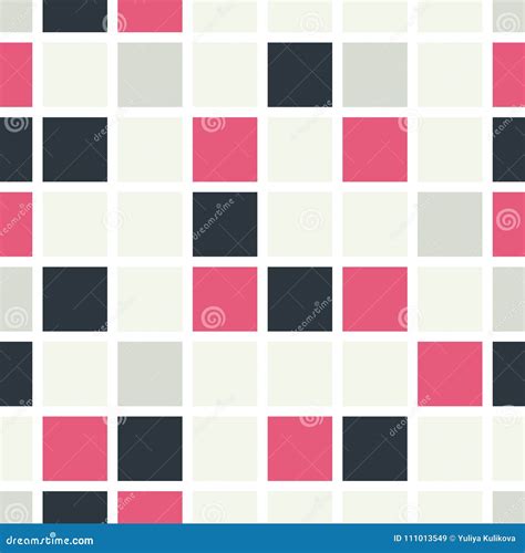 Seamless Pattern Of Colored Squares Stock Vector Illustration Of