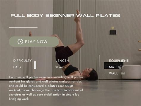 Full Body Beginner Wall Pilates Bodhicore