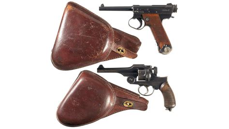 Two Japanese Military Handguns W Holsters Rock Island Auction