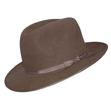 Mens Hats Stetson Premier Stratoliner Open Crown Soft Fur Felt Fedora Hat