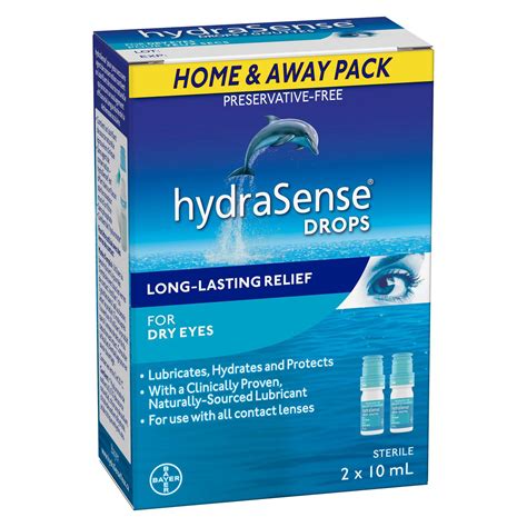 Hydrasense Eye Drops For Dry Eye Preservative Free Twin Pack