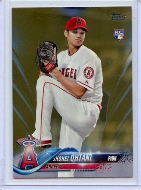 2018 Topps Series 2 700 Shohei Ohtani Gold Variation Rookie Card