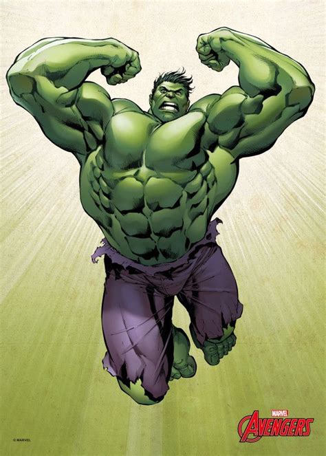 Official Marvel Avengers Assemble The Incredible Hulk Displate Artwork