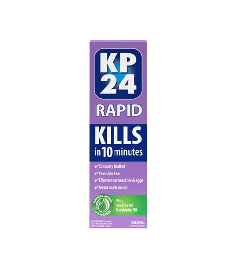 Kp24 Rapid Head Lice Treatment 150ml Zoom Pharmacy