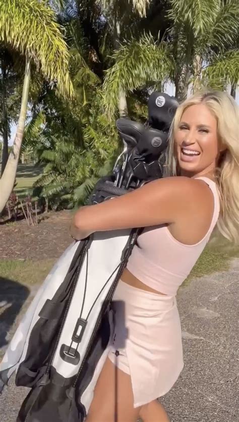 Karin Hart Stuns In Gold Bikini On Beach In Florida As Golf Influencer Teases There S One Thing