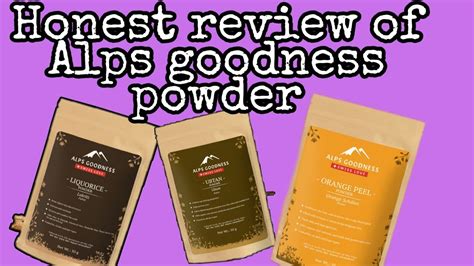 Alps Goodness Natural Organic Powder Revieworange Peel Powder
