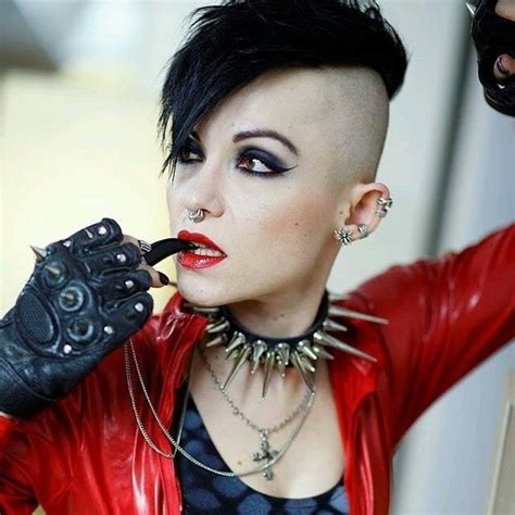 Pin By Jim On Side Shaves Goth Fashion Punk Punk Hair Goth Beauty