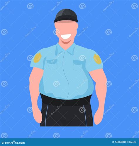 Police Man Officer In Uniform Male Cop Security Guard Professional