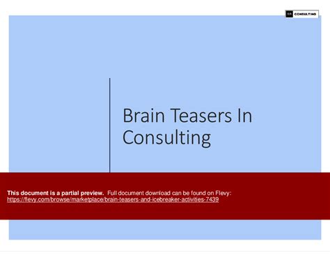 Ppt Brain Teasers And Icebreaker Activities 157 Slide Ppt Powerpoint
