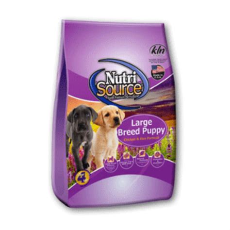 Best canned food for large breed puppies. NutriSource Large Breed Puppy Dog Food | Dry dog food, Dog ...