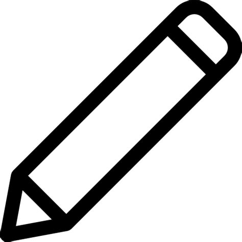 Pencil Basic Rounded Lineal Icon