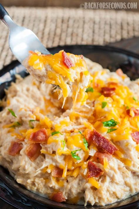 Add all remaining ingredients except rice. Crock Pot Cheesy Bacon Ranch Chicken - Back for Seconds