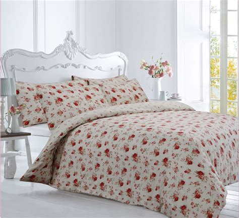 Velosso Single Bed Floral Red Thermal Flannelette 100 Cotton Duvet