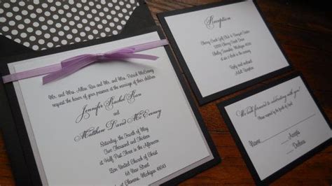 Square Polka Dot Wedding Invitations Black And By Decadentdesigns