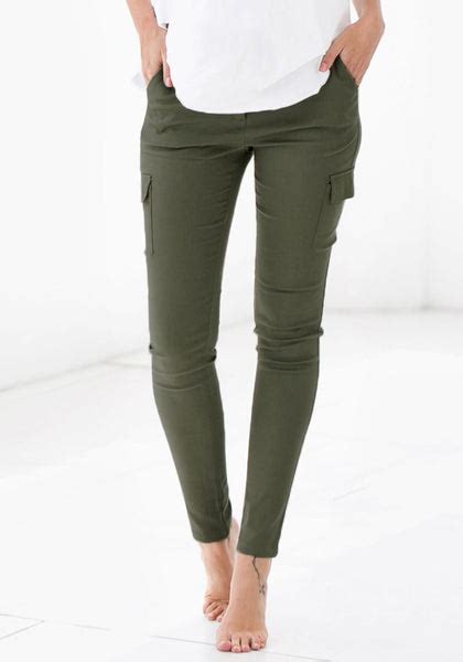 army green cargo skinny pants lookbook store