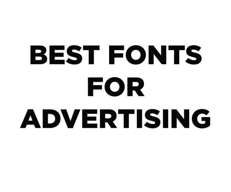 16 Best Fonts For Advertising Free Download