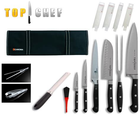 Mallette Complète De Couteaux Top Chef 14 Pièces Chroma Francis Batt