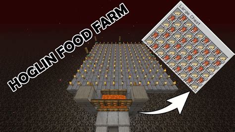 Minecraft Hoglin Food And Leather Farm Super Easy 1161161 Youtube