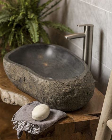 Riverstone Basin Indigenous Uk Stone Sink Natural Stone Bathroom