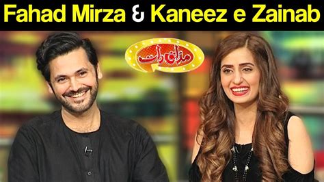 fahad mirza and kaneez e zainab mazaaq raat 1 august 2018 مذاق رات dunya news youtube