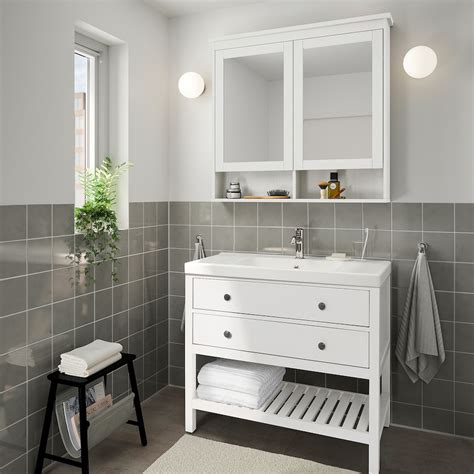 Hemnes Open Sink Cabinet With 2 Drawers White 4018 Ikea
