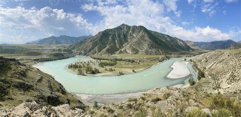 The Confluence Of The Katun And Chuya Rivers Altai Russia 14949528