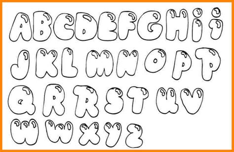 Bubble Letters Coloring Pictures