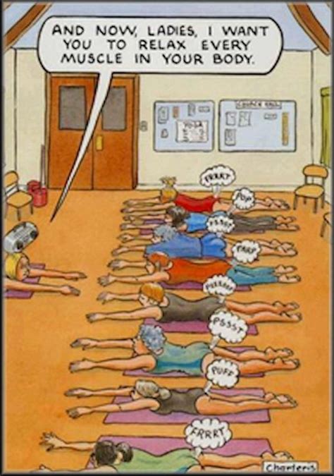 Exercise And Relax Lol Funny Cartoons Jokes Cartoon Jokes Yoga Funny