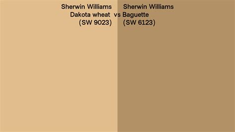 Sherwin Williams Dakota Wheat Vs Baguette Side By Side Comparison