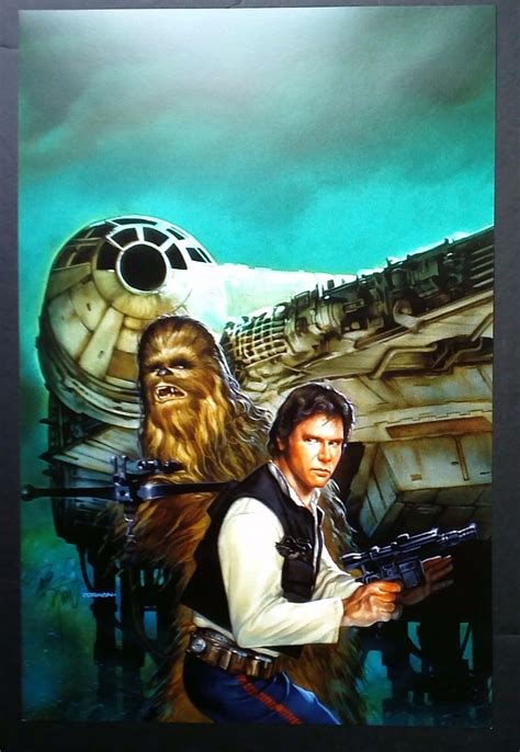 Dave Dorman Star Wars Han Solo And Chewbacca Art Print Chewbacca Art