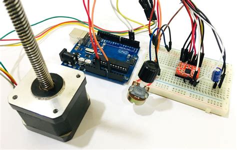 Controlling Nema Stepper Motor With Arduino And Potentiometer Robotics Projects Arduino