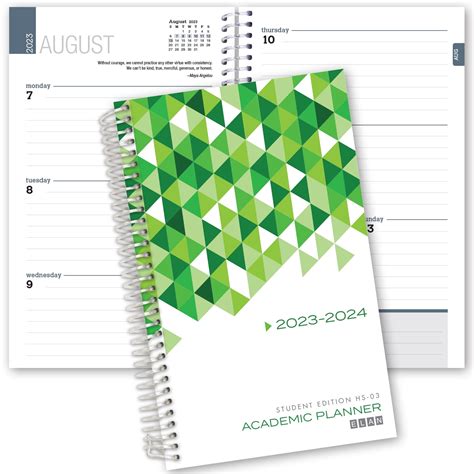 Dated Student Planner Weekly For High School Or College August July