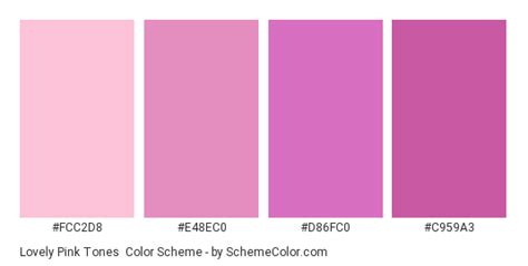 Here we have huge list of different shades of pink which is of course far from being complete. Lovely Pink Tones Color Scheme » Monochromatic ...