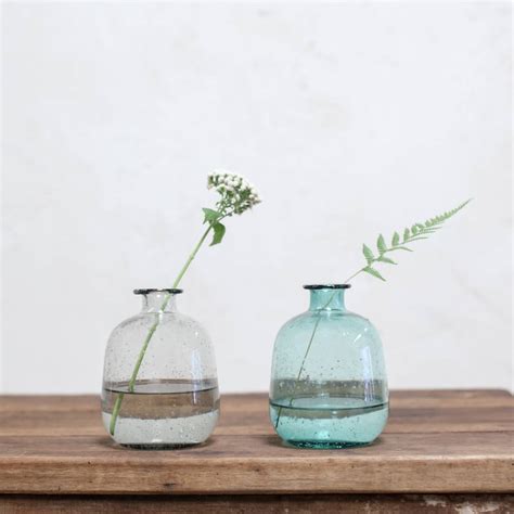 Glass Bottle Vase By All Things Brighton Beautiful